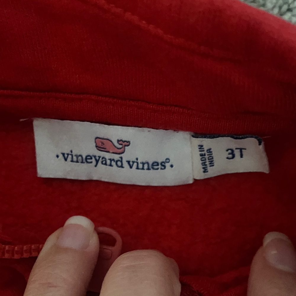 Vineyard Vines Kids Bright Red Pullover Hoodie - Picture 2 of 4